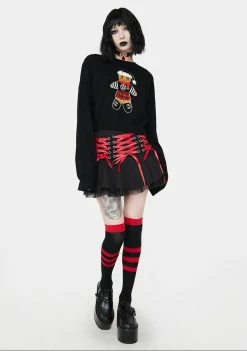 Best Sale ๐ฅ The Grave ๐ง Girls Gingergoth Man Knit Sweater ๐ 8 The Grave Girls Gingergoth Man Knit Sweater