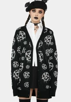 The Grave Girls Knit Cardigans Darkest Point Oversized Cardigan