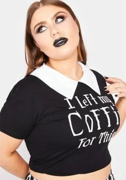 The Grave Girls Plus Return To Coffin Graphic Tee Tops