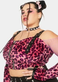 The Grave Girls Tops Plus Spot Me If You Can Crop Top