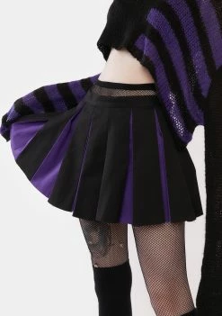 The Grave Girls State Of Ruin Pleated Mini Skirt Pleated Skirt