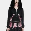 Buy ๐ The Grave ๐ง Girls Sweet Bloodline Zip-Up Hoodie ๐ 1 The Grave Girls Sweet Bloodline Zip-Up Hoodie