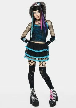 The Grave Girls Hey Scenester Mini Skirt