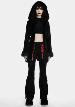 The Grave Girls Born From Darkness Faux Fur Coat Faux Fur Coats