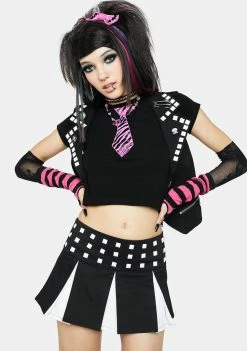 The Grave Girls Press Coverage Studded Skirt