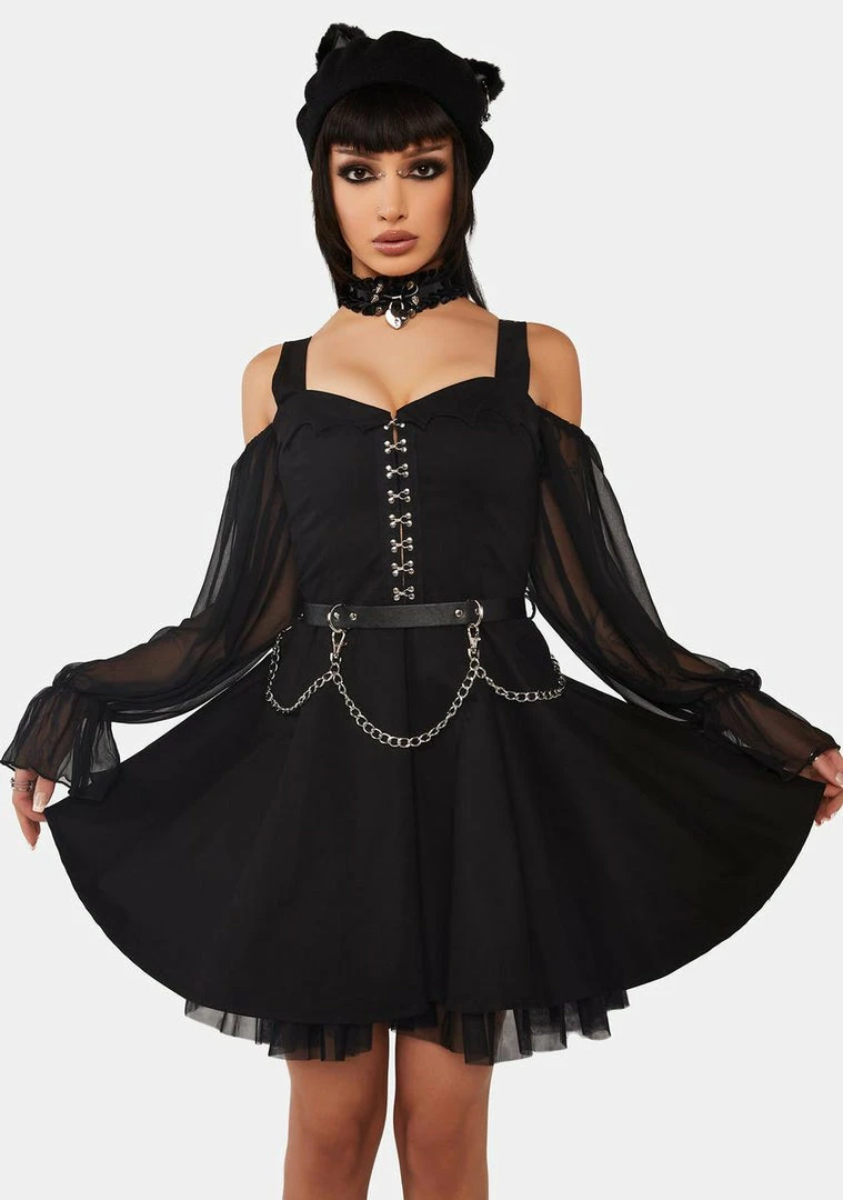 Top 10 ๐ฅฐ The Grave ๐ง Girls Nightmares Of You Flared ๐ Dress ๐ 3 The Grave Girls Nightmares Of You Flared Dress