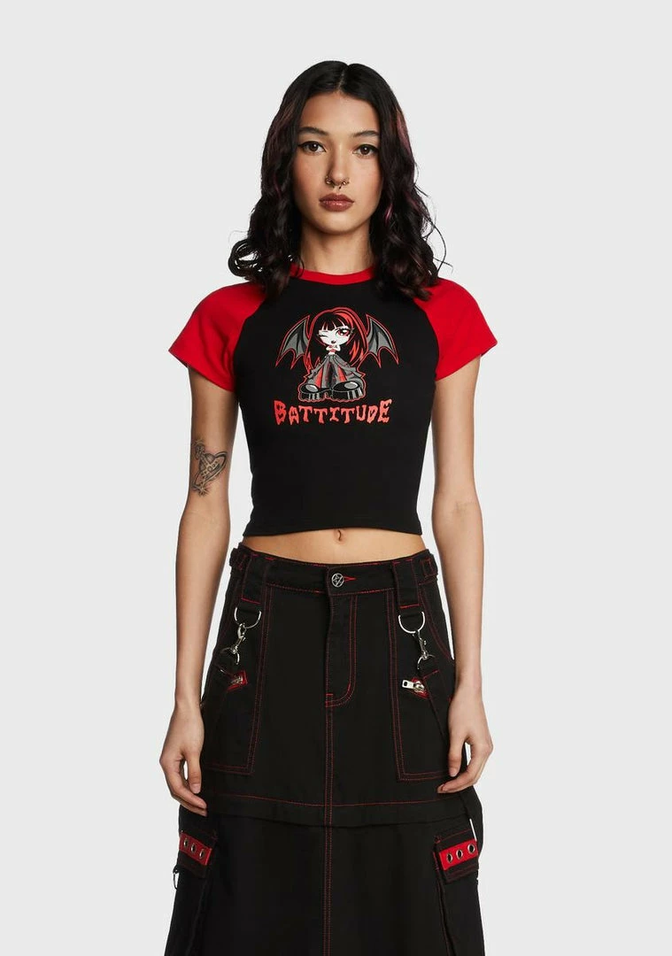 Buy ๐ The Grave ๐ง Girls Get Outta My Way Baby Tee ๐ 3 The Grave Girls Get Outta My Way Baby Tee