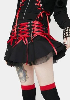 The Grave Girls Bloodline Lace-Up Skirt