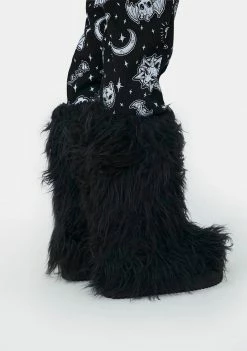 The Grave Girls Night Lurker Fuzzy Slipper Boots
