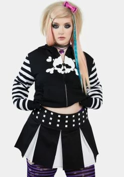 The Grave Girls Plus Press Coverage Studded Skirt