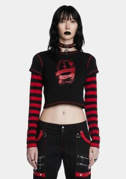The Grave Girls Snooze You Later Crop Top