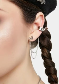 The Grave Girls Ear Cuffs Endless Flight Cuff Earrings