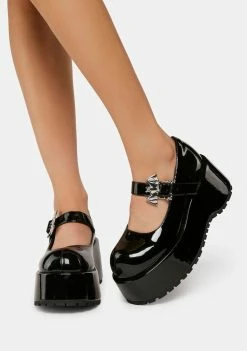The Grave Girls Mama's Little Monster Mary Janes Platform Mary Janes