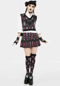 The Grave Girls Sweater Vests Bat To School Sweater Vest