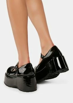 The Grave Girls Mama's Little Monster Mary Janes Platform Mary Janes