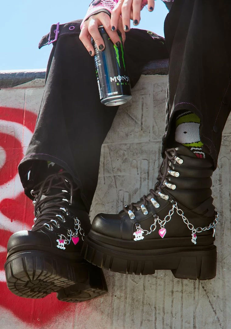 Wholesale 😉 The Grave 👧 Girls Friend Request Platform 🥾 Boots 😉 2 The Grave Girls Friend Request Platform Boots