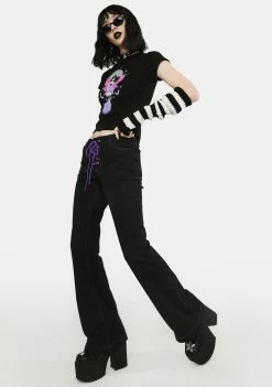 The Grave Girls Wand Worthy Lace Up Pants Bottoms