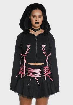 The Grave Girls Plus Sweet Bloodline Zip-Up Hoodie