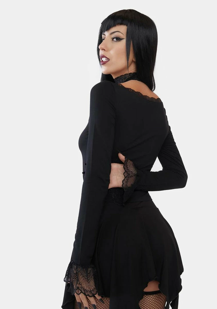 Hot Sale ๐ฏ The Grave ๐ง Girls Can't Romance Me Long Sleeve Top โญ 6 The Grave Girls Can't Romance Me Long Sleeve Top