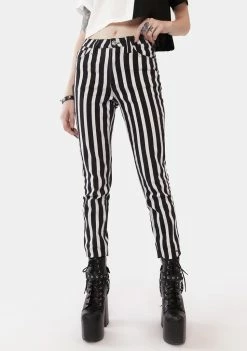 The Grave Girls Bottoms New Idols Striped Skinny Jeans