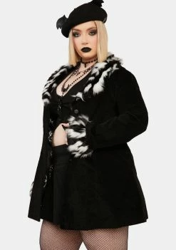 The Grave Girls Faux Fur Jacket Plus Wicked Fashion Forward Fairy Corduroy Jacket