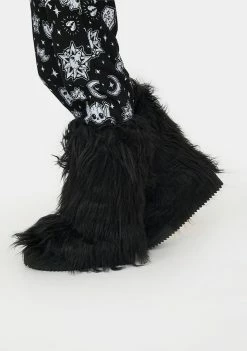 The Grave Girls Night Lurker Fuzzy Slipper Boots