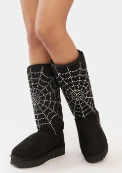 The Grave Girls Got You Trapped Rhinestone Slipper Boots Boots & Booties