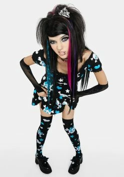 The Grave Girls About Me Thigh High Socks Thigh Highs