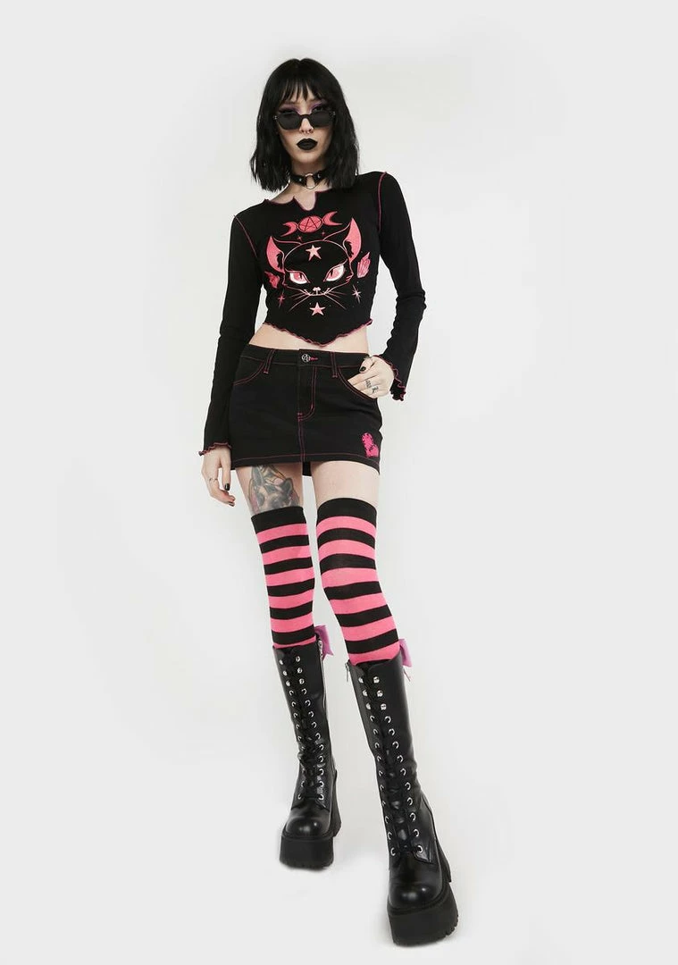 Best reviews of โ๏ธ The Grave ๐ง Girls Faerie Feline Long Sleeve Top ๐งจ 5 The Grave Girls Faerie Feline Long Sleeve Top