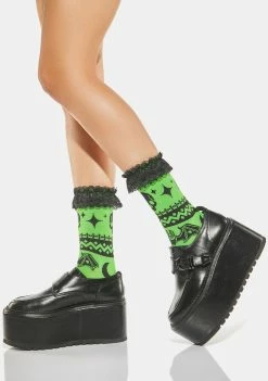The Grave Girls Purred Away Ankle Socks