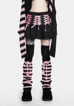 The Grave Girls Sweet Bloodline Lace-Up Skirt