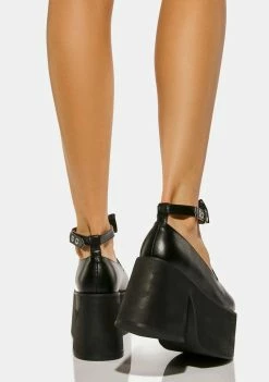 The Grave Girls Don't Cross Meow Mary Janes Platforms