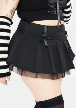 The Grave Girls Bottoms Plus Cemetery Gates Mini Skirt