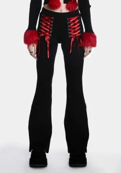 The Grave Girls Hot Bloodline Lace Up Leggings Lace-Up Leggings
