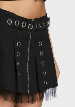 The Grave Girls Deep Disintegration Pleated Skirt Bottoms