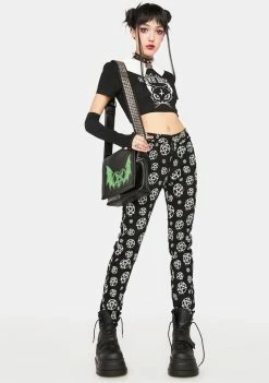 The Grave Girls Purr Hell Crop Top