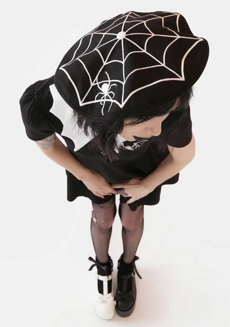 Buy π The Grave π§ Girls An Entanglement Embroidered Beret β€οΈ 3 The Grave Girls An Entanglement Embroidered Beret