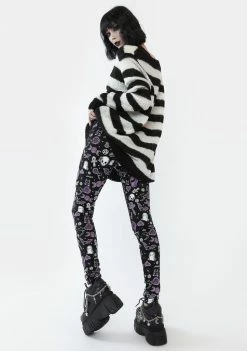 The Grave Girls Magick Around Me Printed Leggings Bottoms