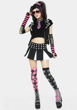 The Grave Girls Press Coverage Studded Skirt