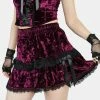 The Grave Girls Batty For You Velvet Skirt