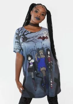 The Grave Girls Graphic T-Shirt Best Witches Oversized Graphic Tee