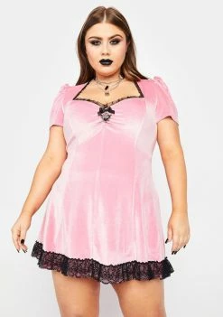 The Grave Girls Dresses Plus Sweeter Than Midnight Velvet Dress