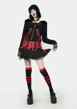 Best Sale π The Grave π§ Girls Bloodline Zip-Up Hoodie βοΈ 8 The Grave Girls Bloodline Zip-Up Hoodie