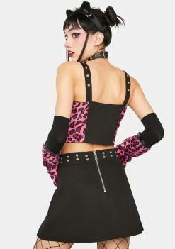 The Grave Girls Spot Me If You Can Mini Skirt