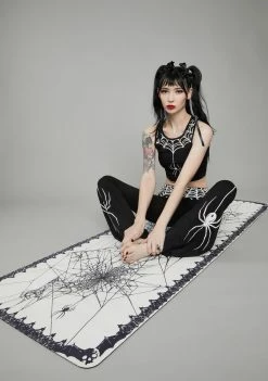 The Grave Girls Web Of Secrets Yoga Mat