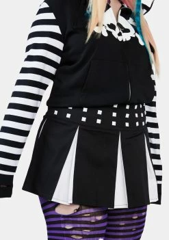 The Grave Girls Plus Press Coverage Studded Skirt