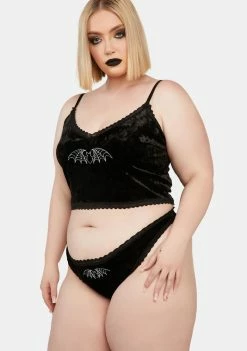 The Grave Girls Plus Thirst For More Velvet Pajama Set Sexy Pajamas