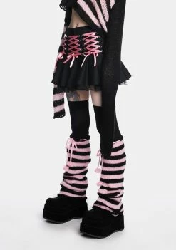 The Grave Girls Sweet Bloodline Lace-Up Skirt