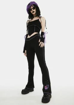 The Grave Girls Bottoms Dark Trance Yoga Pants