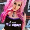 The Grave Girls Need Space Lace Cami Graphic Tank Tops